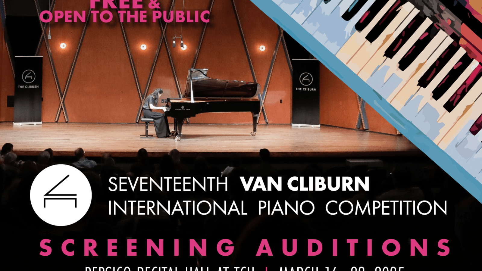 77 Pianists Announced for Free 2025 Screening Auditions | The Cliburn